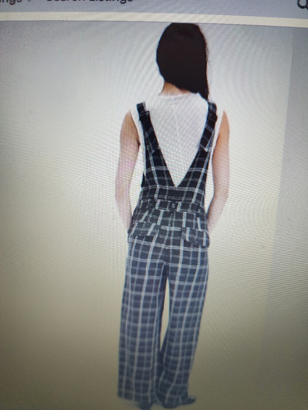 Free People Size 8 Plaid Women's Jumpsuit - Picture 14 of 14
